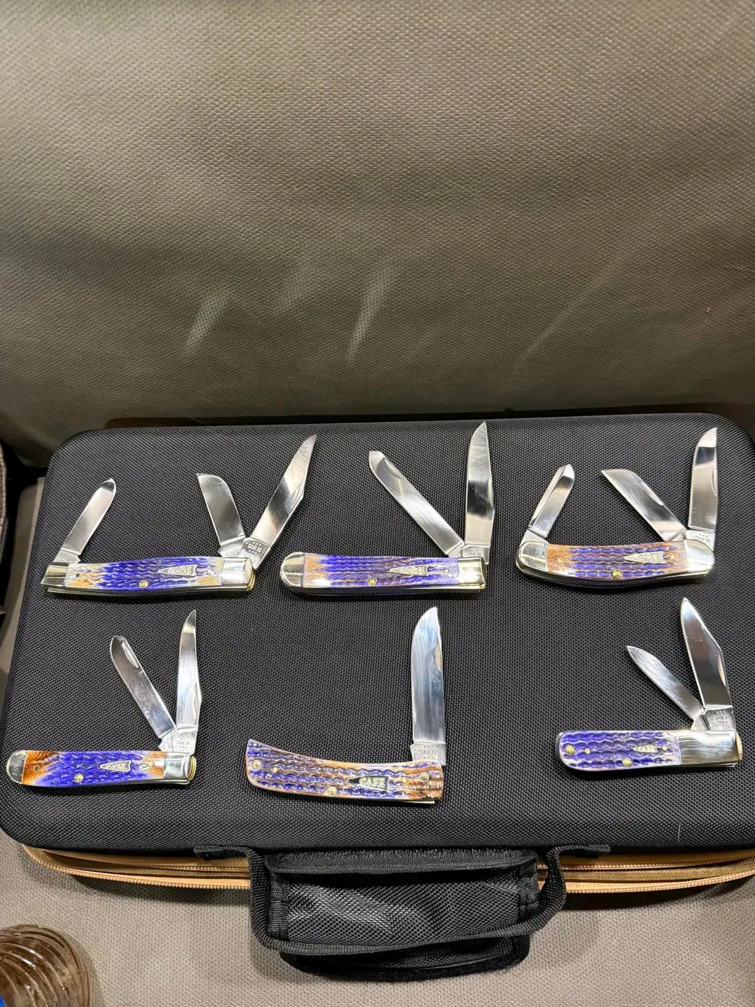 Blue Bone Collector 6-Knife Set